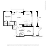 The Allure Stamford (B8) floorplan - showing two bedrooms and two bath, Stamford, CT.