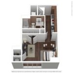 Beacon Harbor Point Stamford Floorplans (S2) Showing one bedroom and one bathroom, Stamford, CT