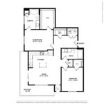 (B9) Harbor Landing 28 Southfield Ave-Stamford, CT Floorplans showing two bedrooms and two bathrooms