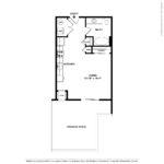 The Curb Norwalk (S1) Floorplans - showing one bedroom and one bath, Norwalk, CT