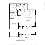 Escape Harbor Point Stamford Floorplans (A12) Showing one bedroom and one bathroom, Stamford, CT