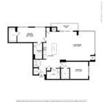 Opus Harbor Point Stamford - Floorplans (B10) Showing two bedrooms and two bathrooms, Stamford, CT