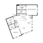 The Curb Norwalk (B6) Floorplans - showing two bedrooms and two baths, Norwalk, CT