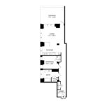 The Beacon Jersey Criterion (A16) Floorplans - Showing one bedroom and one bath, Jersey City, NJ