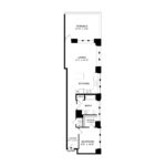 The Beacon Jersey Criterion (A23) Floorplans - Showing one bedroom and one bath, Jersey City, NJ