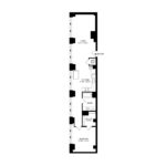 The Beacon Jersey Criterion (A25) Floorplans - Showing one bedroom and one bath, Jersey City, NJ