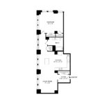 The Beacon Jersey Criterion (A27) Floorplans - Showing one bedroom and one bath, Jersey City, NJ