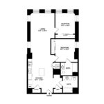 The Beacon Jersey Criterion (B7) Floorplans - Showing two bedrooms and two bath, Jersey City, NJ