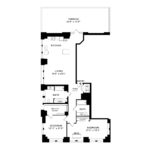 The Beacon Jersey Criterion (B9) Floorplans - Showing two bedrooms and two bath, Jersey City, NJ