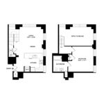 The Beacon Jersey Hague (A36) Floorplans - Showing one bedroom and one bath, Jersey City, NJ