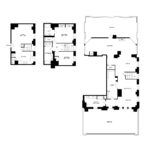 The Beacon Jersey Hague (C3) Floorplans - Showing three bedrooms and three baths, Jersey City, NJ