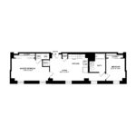 The Beacon Jersey Tower (B1) Floorplans - Showing two bedrooms and two bath, Jersey City, NJ