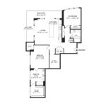 Anthem Harbor Point Stamford, CT Floorplans (B4) Showing two bedrooms and two bathrooms