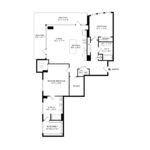 Anthem Harbor Point Stamford, CT Floorplans (B4a) Showing two bedrooms and two bathrooms