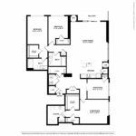 Escape Harbor Point ESC-C4 floorplan diagram showing three bedrooms and three baths, Stamford, CT